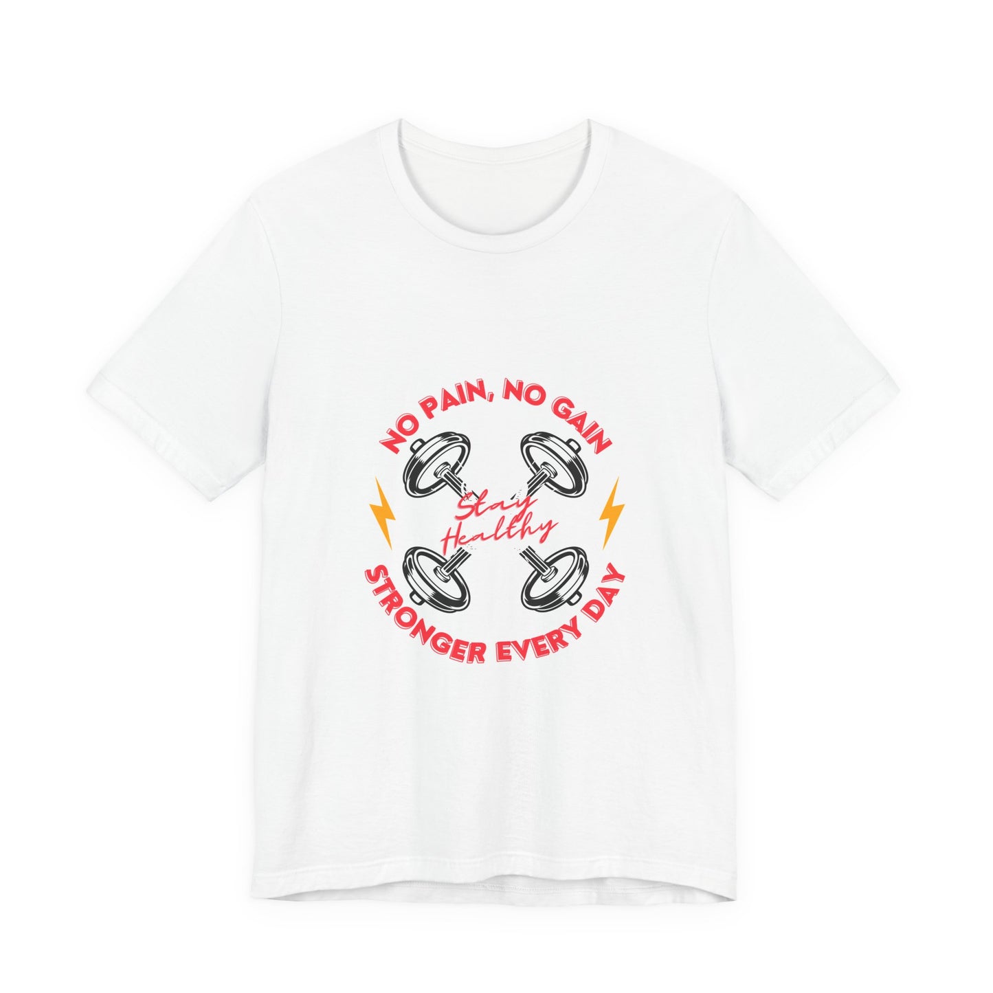 No Pain, No Gain Fitness Tee, Gym Shirt, Workout Top, Motivational Clothing, Gift for Fitness Lovers