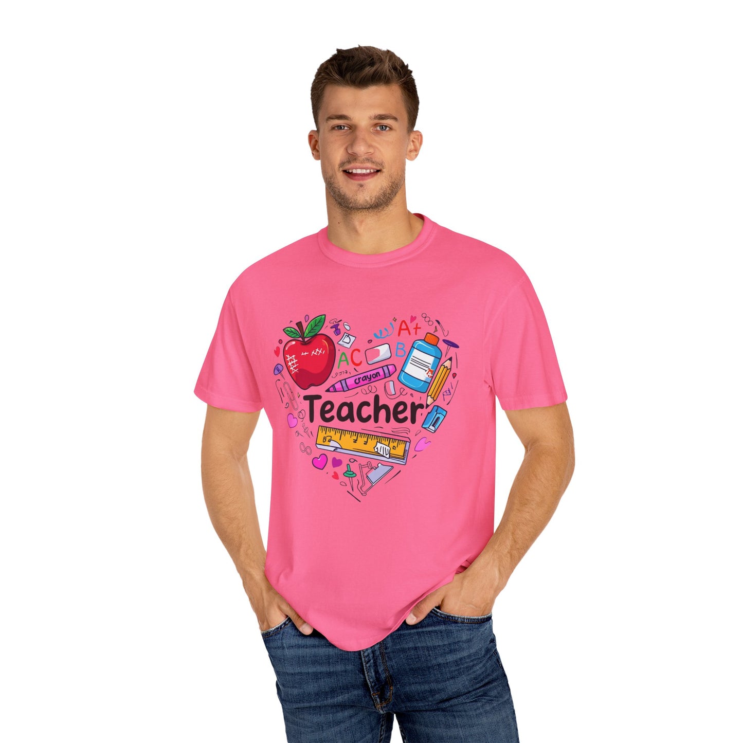 Teacher Love T-Shirt, Unisex Educational Shirt, Teacher Appreciation Gift, School Spirit Tee, Back to School Outfit