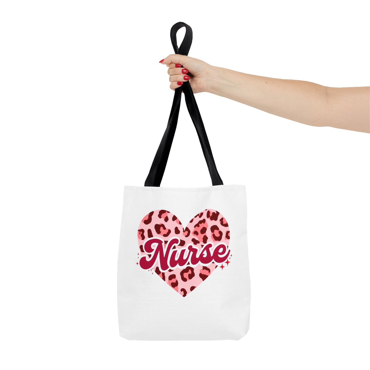 Nurse Love Tote Bag - Heart Design, Gifts for Nurses, Nursing School, Birthday, Eco-Friendly, Cute Tote, Nurse Appreciation