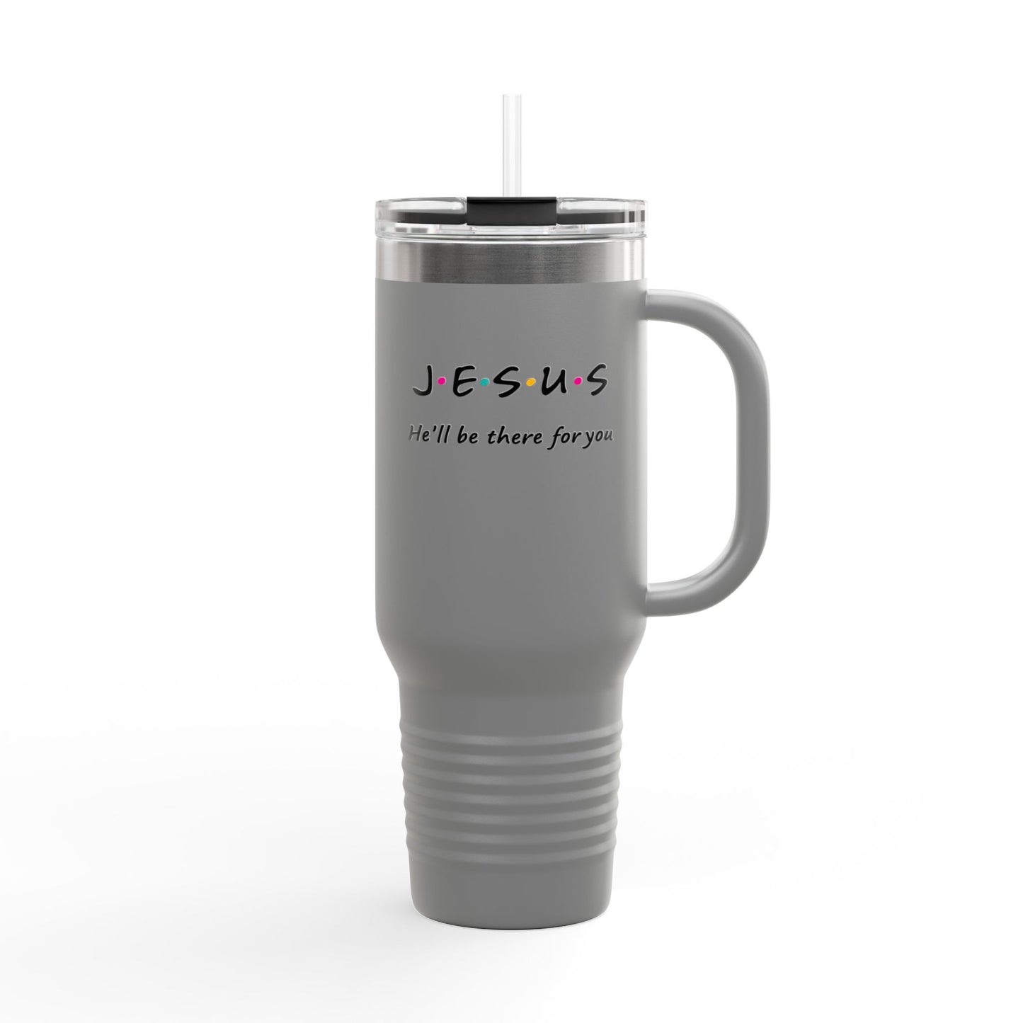 Insulated Travel Mug, Inspirational 40oz Mug for Everyday Use, Perfect Gift for Coffee and Tea Lovers, Jesus Quote Travel Mug