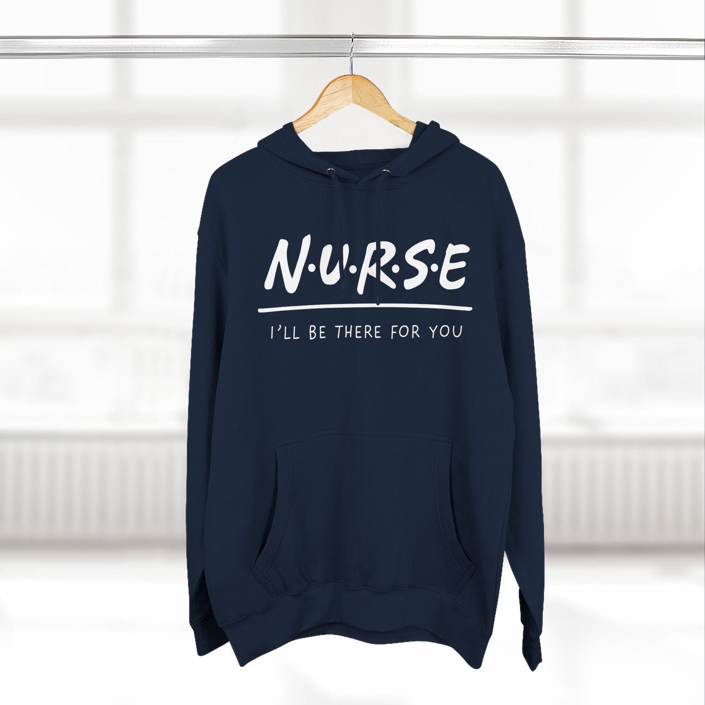 Nurse vibe-Three-Panel Fleece Hoodie