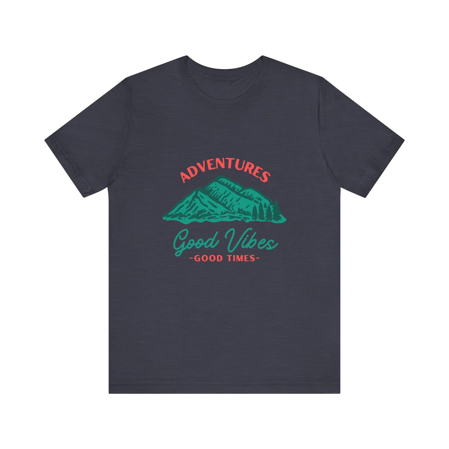 Adventure Vibes Tee - Unisex Jersey Short Sleeve Shirt, Perfect for Outdoor Enthusiasts, Travel Lovers, Camping, Gift for Him, Gift for Her
