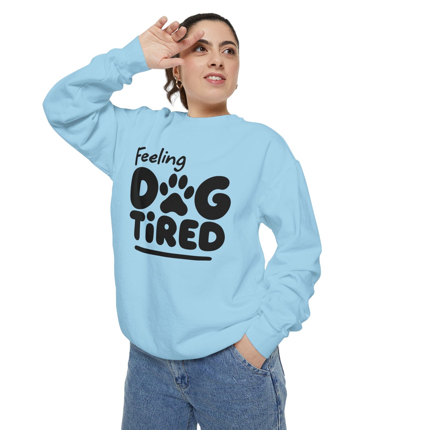 Dog Tired Sweatshirt - Cozy Unisex Garment-Dyed Pullover, Perfect for Dog Lovers, Pet Owners, Gifts for Dog Moms, Funny Pet [...]