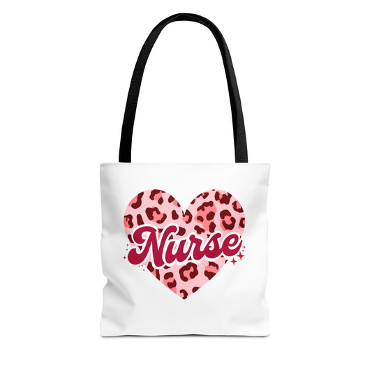 Nurse Love Tote Bag - Heart Design, Gifts for Nurses, Nursing School, Birthday, Eco-Friendly, Cute Tote, Nurse Appreciation
