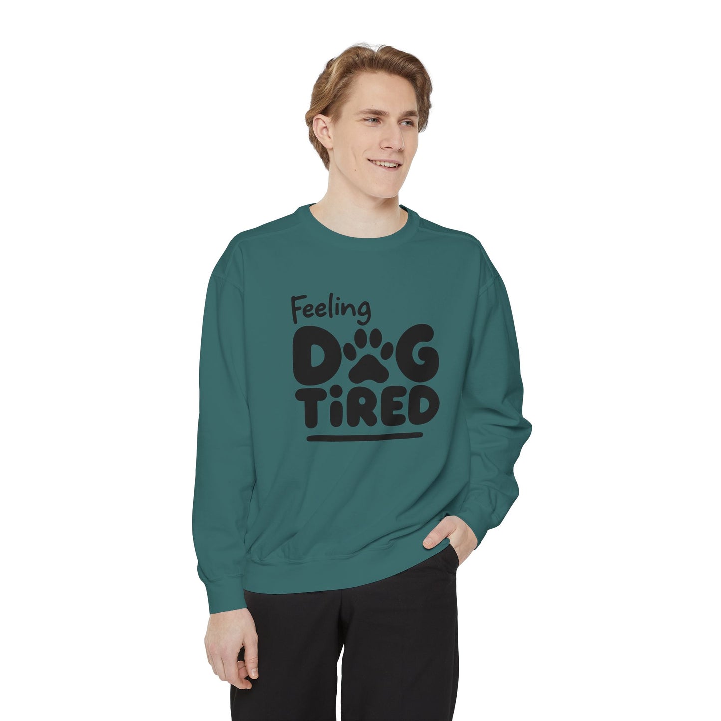 Dog Tired Sweatshirt - Cozy Unisex Garment-Dyed Pullover, Perfect for Dog Lovers, Pet Owners, Gifts for Dog Moms, Funny Pet [...]
