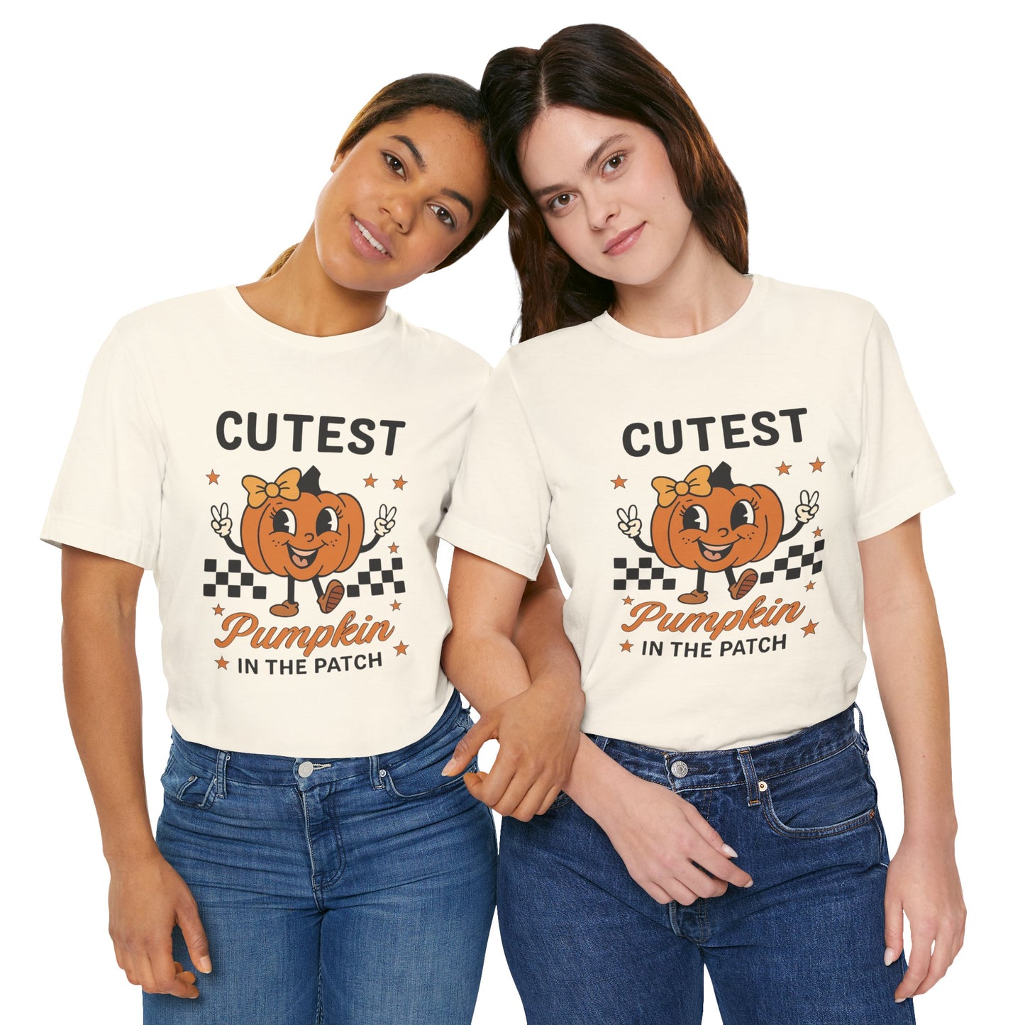 Cute Pumpkin Short Sleeve Tee, Fall T-Shirt, Halloween Shirt, Pumpkin Patch Top, Unisex Graphic Tee