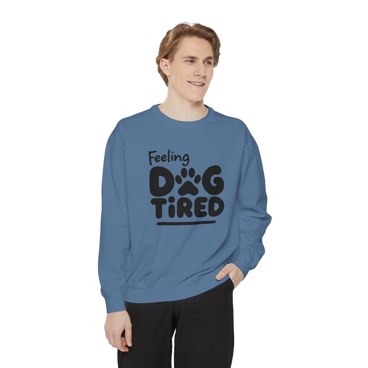 Dog Tired Sweatshirt - Cozy Unisex Garment-Dyed Pullover, Perfect for Dog Lovers, Pet Owners, Gifts for Dog Moms, Funny Pet [...]