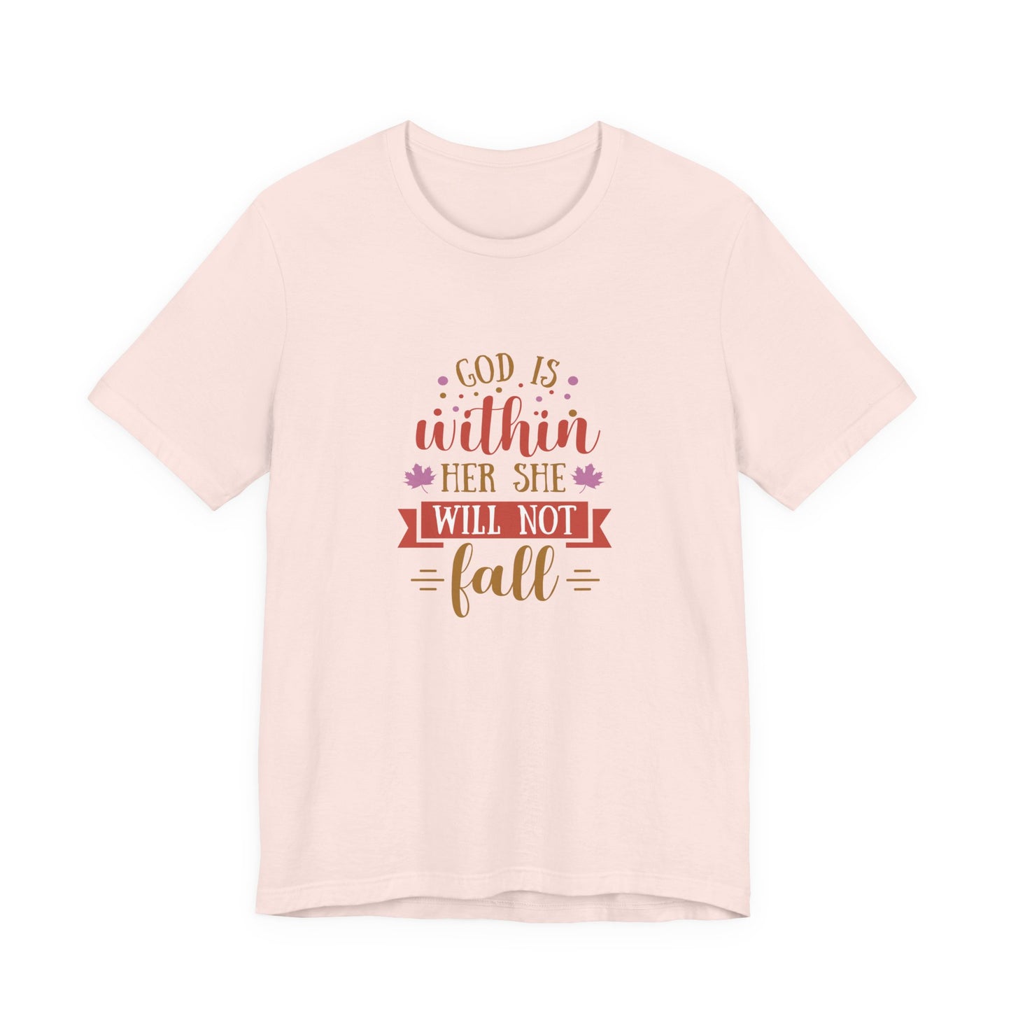 Faith-Inspired Short Sleeve Tee, Motivational T-Shirt, Inspirational Gift, Everyday Wear, Religious Apparel