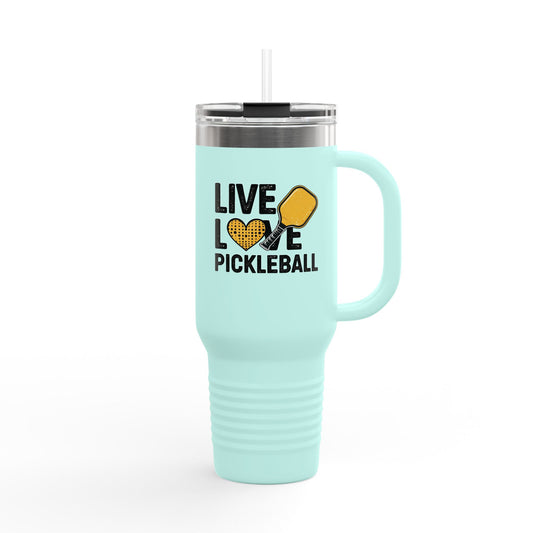 Live Love Pickleball Insulated Travel Mug, Perfect for Sports Enthusiasts, Gift for Pickleball Players, 40oz Water Bottle, Stylish [...]