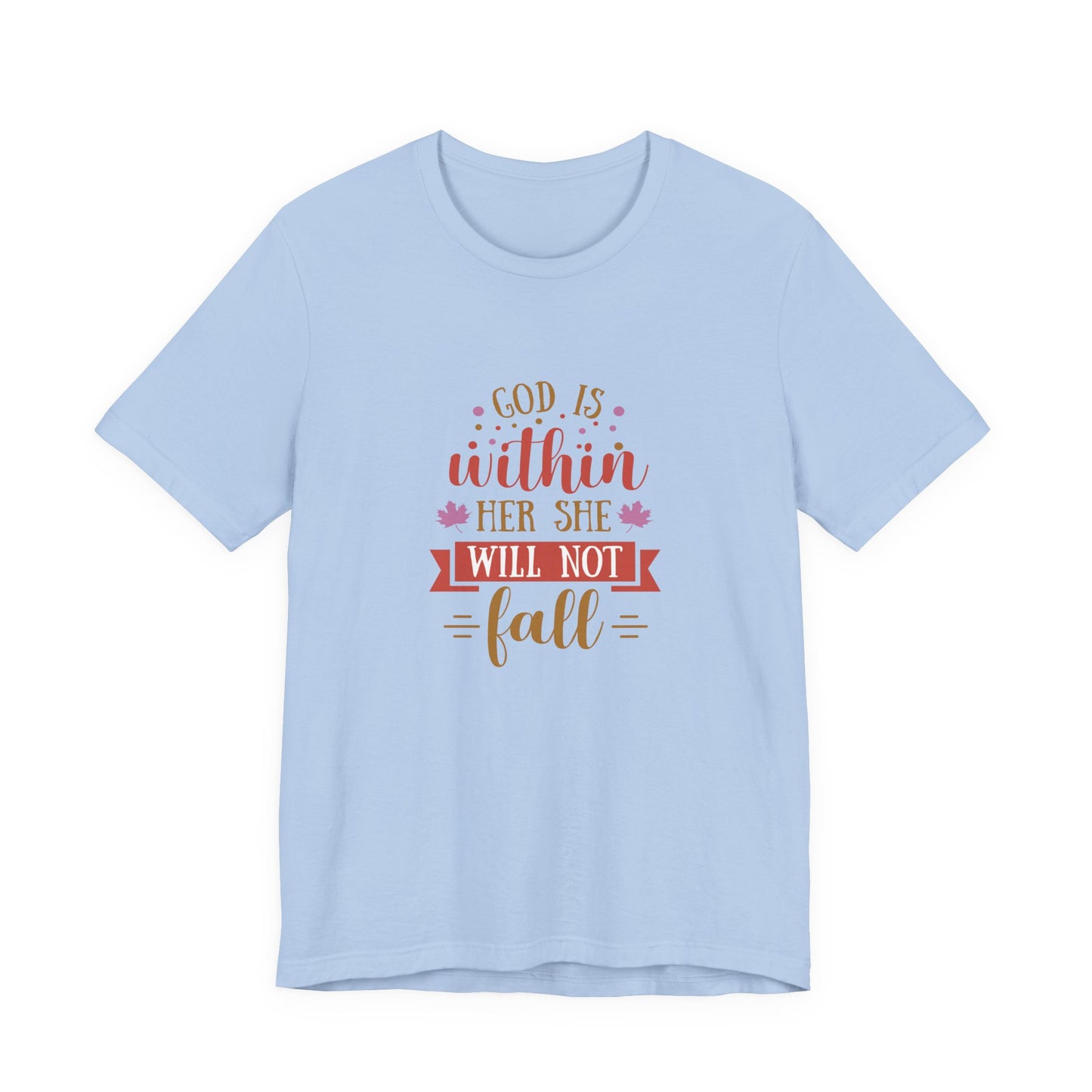 Faith-Inspired Short Sleeve Tee, Motivational T-Shirt, Inspirational Gift, Everyday Wear, Religious Apparel