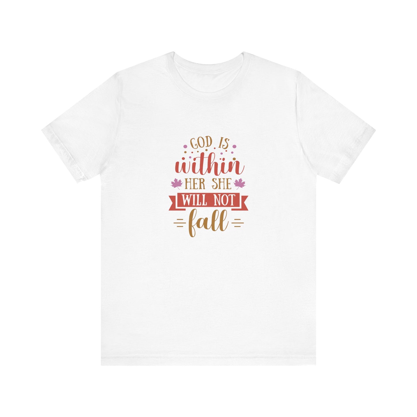 Faith-Inspired Short Sleeve Tee, Motivational T-Shirt, Inspirational Gift, Everyday Wear, Religious Apparel