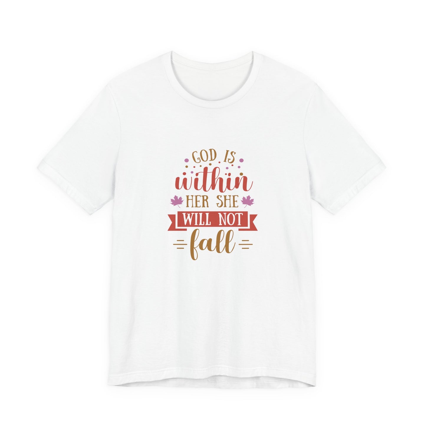 Faith-Inspired Short Sleeve Tee, Motivational T-Shirt, Inspirational Gift, Everyday Wear, Religious Apparel