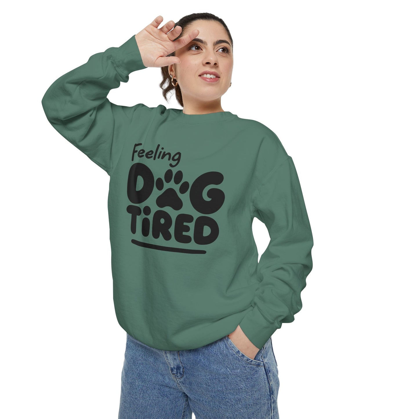 Dog Tired Sweatshirt - Cozy Unisex Garment-Dyed Pullover, Perfect for Dog Lovers, Pet Owners, Gifts for Dog Moms, Funny Pet [...]
