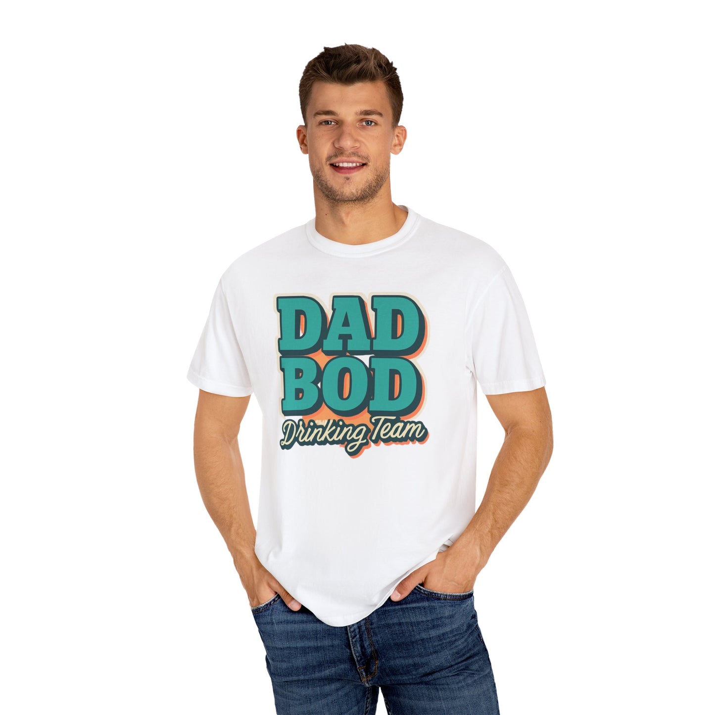 Dad Bod Drinking Team T-Shirt, Unisex Casual Tee, Funny Father's Day Gift, Summer BBQ Outfit, Gift for Dad, Homebrew Party Top