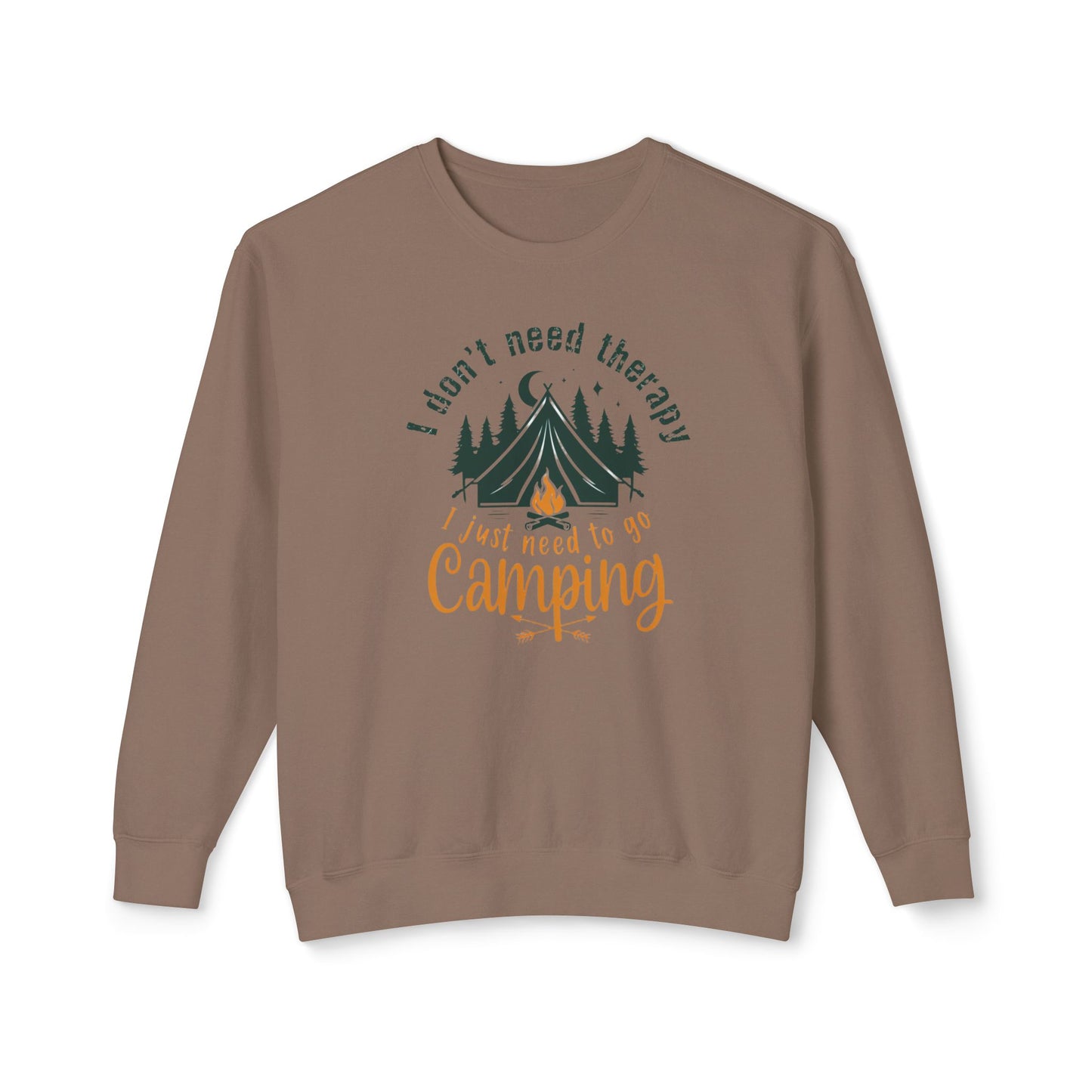 Camping Therapy Crewneck Sweatshirt | Unisex Lightweight Pullover for Outdoor Lovers | Perfect Gift for Campers, Nature Enthusiasts, [...]