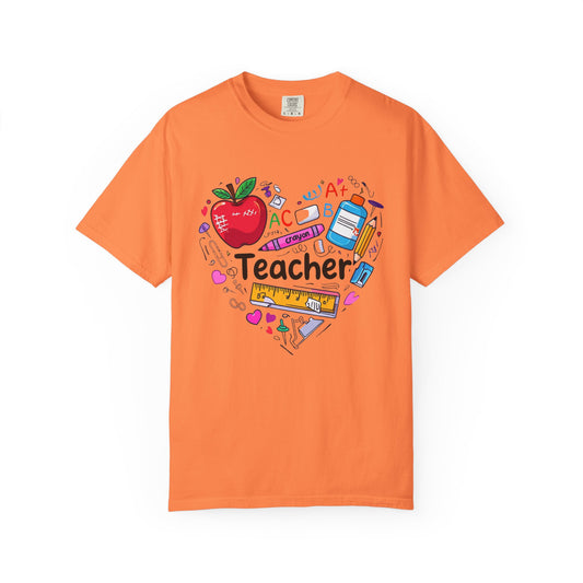 Teacher Love T-Shirt, Unisex Educational Shirt, Teacher Appreciation Gift, School Spirit Tee, Back to School Outfit