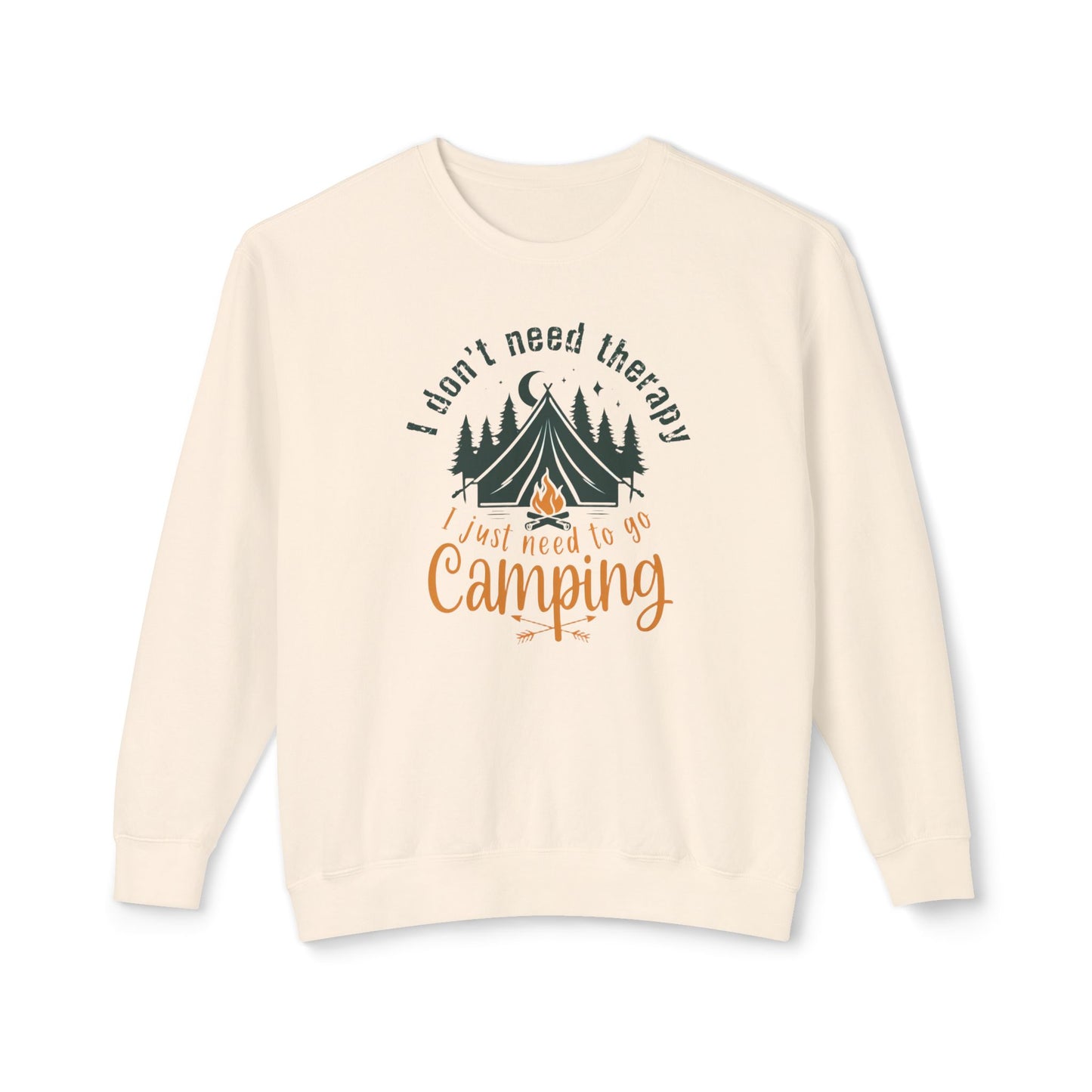 Camping Therapy Crewneck Sweatshirt | Unisex Lightweight Pullover for Outdoor Lovers | Perfect Gift for Campers, Nature Enthusiasts, [...]