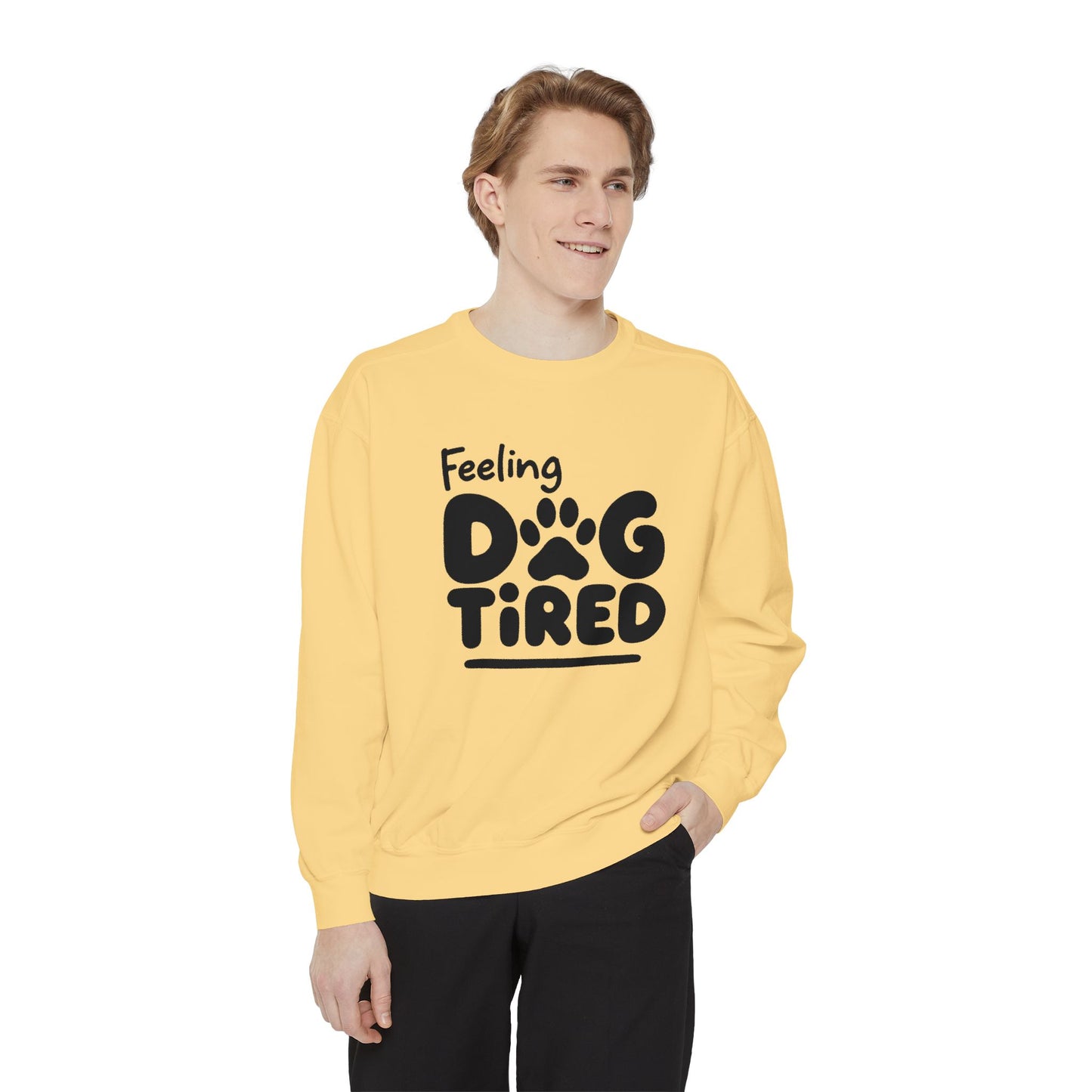 Dog Tired Sweatshirt - Cozy Unisex Garment-Dyed Pullover, Perfect for Dog Lovers, Pet Owners, Gifts for Dog Moms, Funny Pet [...]