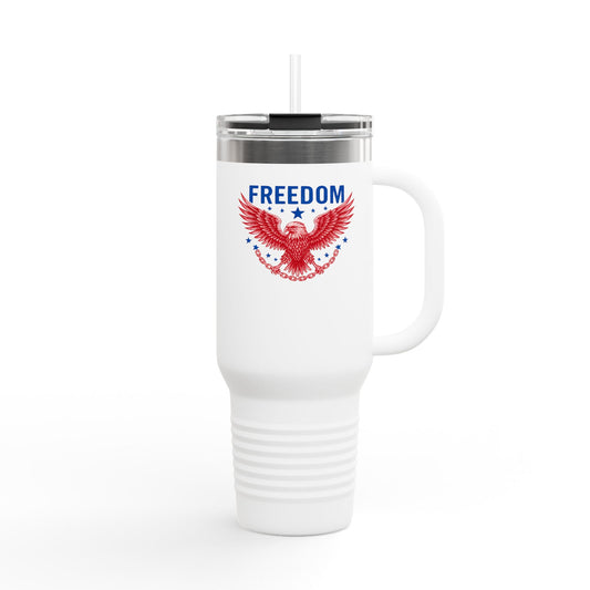 Freedom Insulated Travel Mug, 40oz - Patriotic Design for Hot & Cold Drinks, Reusable Coffee Cup, Perfect Gift for Travel Lovers, 4th [...]