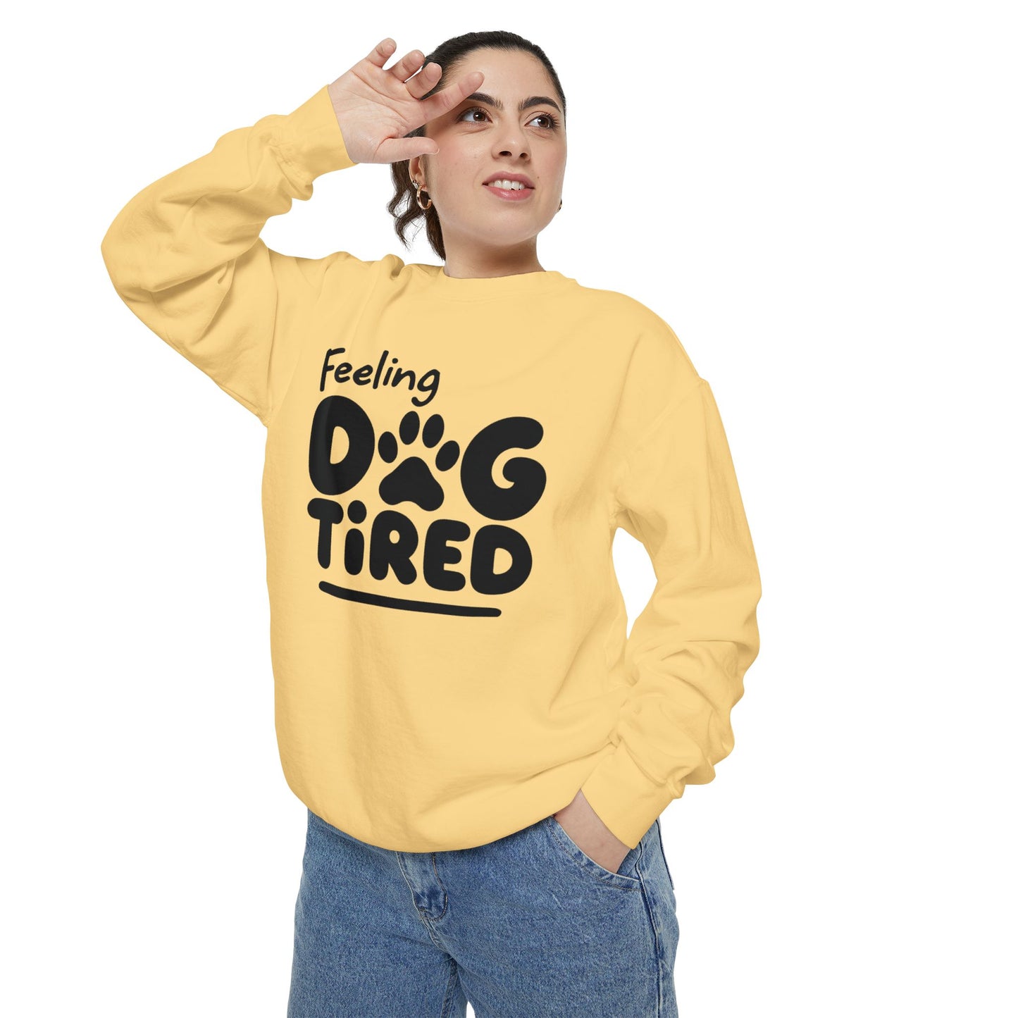 Dog Tired Sweatshirt - Cozy Unisex Garment-Dyed Pullover, Perfect for Dog Lovers, Pet Owners, Gifts for Dog Moms, Funny Pet [...]