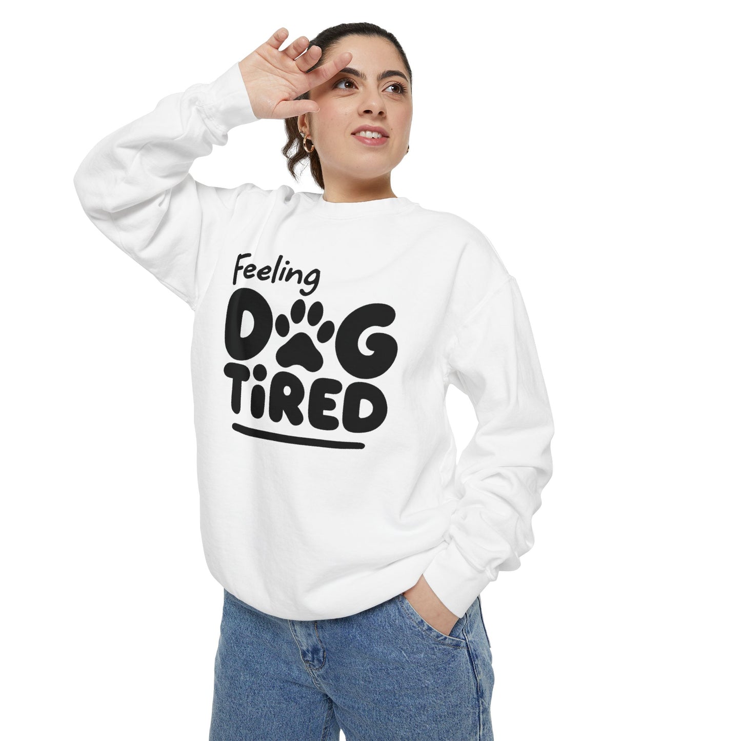 Dog Tired Sweatshirt - Cozy Unisex Garment-Dyed Pullover, Perfect for Dog Lovers, Pet Owners, Gifts for Dog Moms, Funny Pet [...]