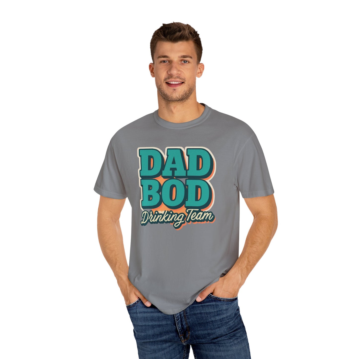 Dad Bod Drinking Team T-Shirt, Unisex Casual Tee, Funny Father's Day Gift, Summer BBQ Outfit, Gift for Dad, Homebrew Party Top