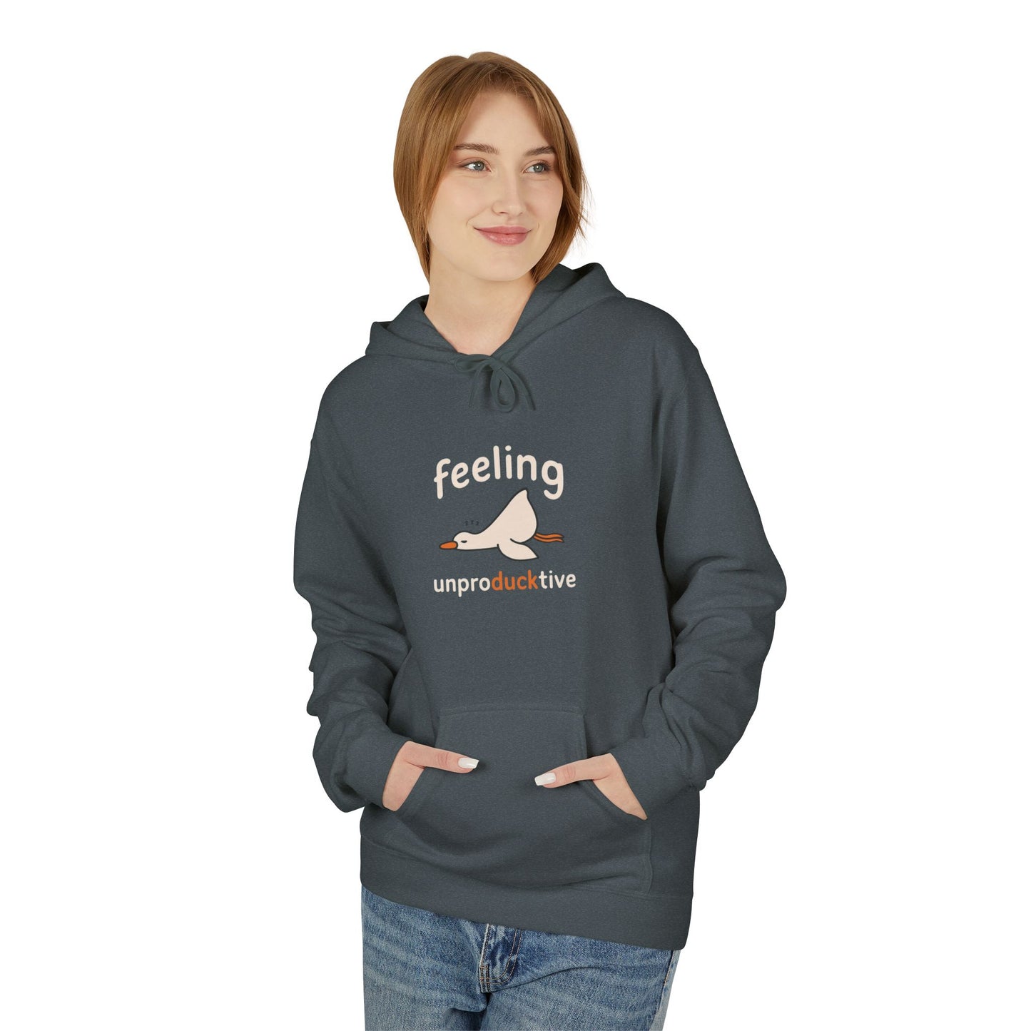 Cozy Unisex Hoodie - Feeling Unproductive, Comfortable Sweatshirt, Relaxing Outfit, Gift for Lazy Days, Casual Wear