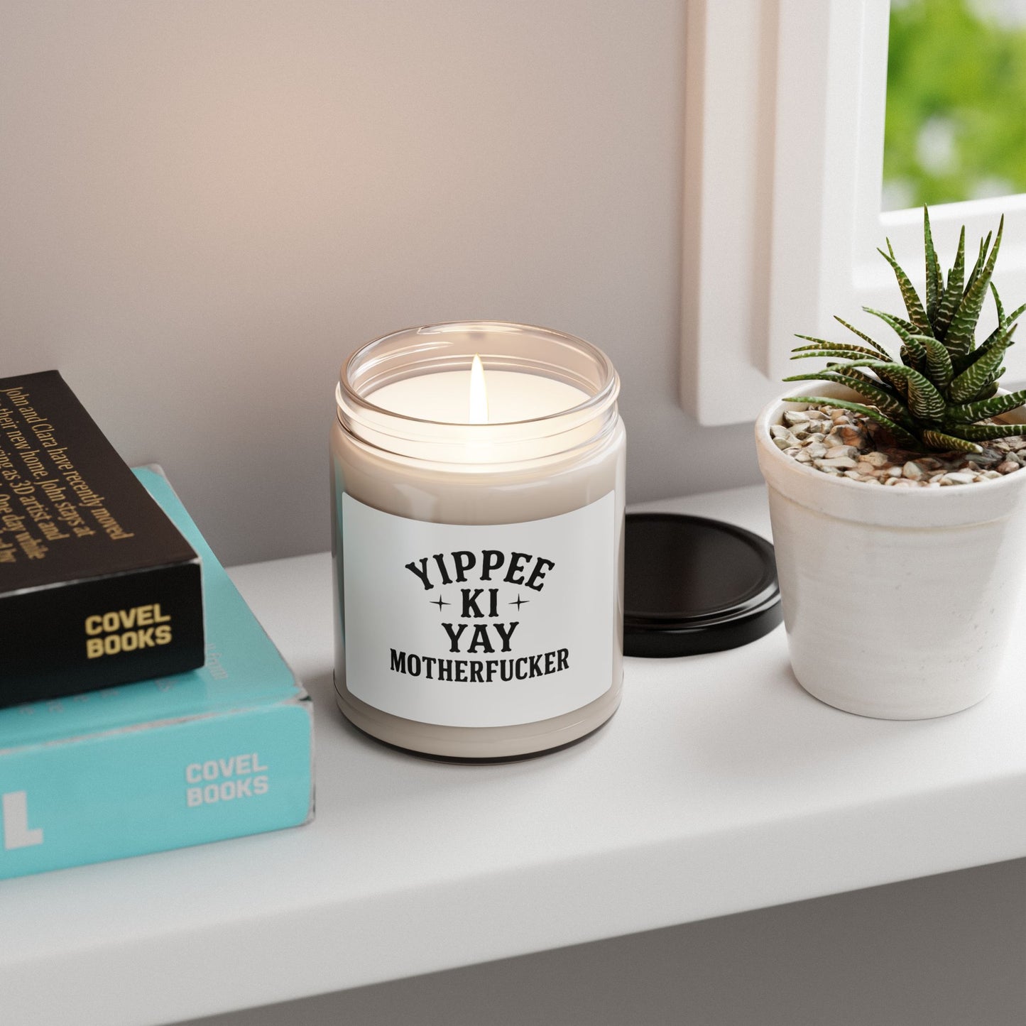 Yippee Ki Yay Scented Soy Candle, 9oz | Fun Home Décor Gift, Unique Candle, Relaxation, Birthday, Holiday, Candle Lovers