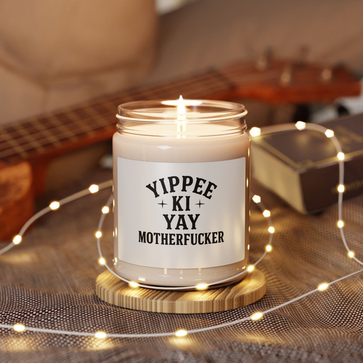 Yippee Ki Yay Scented Soy Candle, 9oz | Fun Home Décor Gift, Unique Candle, Relaxation, Birthday, Holiday, Candle Lovers