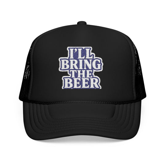Bring the Beer Foam Trucker Hat, Fun Party Hat, Dad Hat, Gift for Beer Lovers, Summer BBQ, Outdoor Events, Casual Style