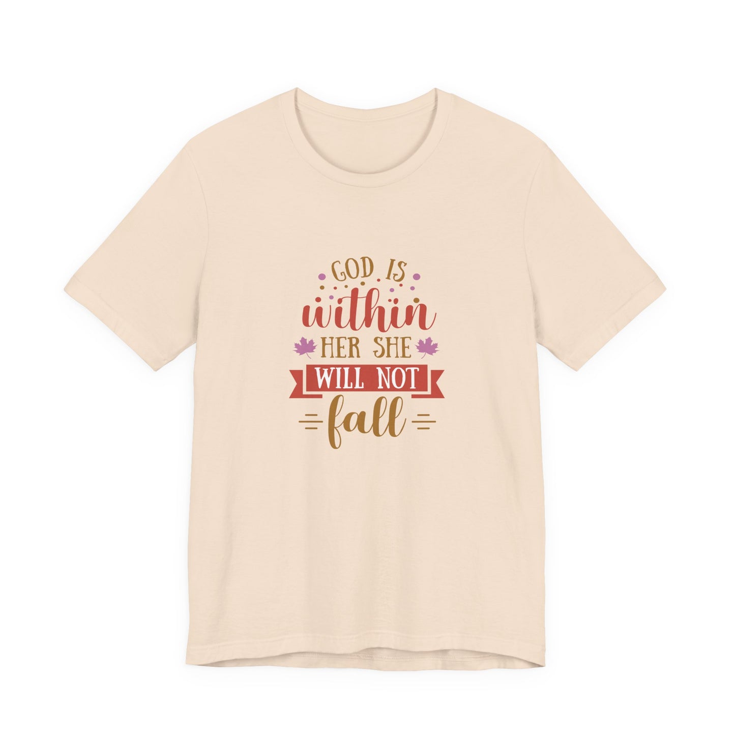 Faith-Inspired Short Sleeve Tee, Motivational T-Shirt, Inspirational Gift, Everyday Wear, Religious Apparel