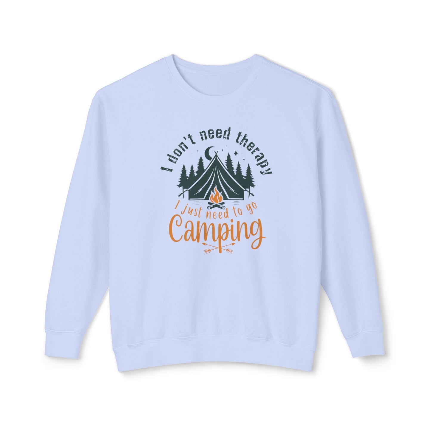 Camping Therapy Crewneck Sweatshirt | Unisex Lightweight Pullover for Outdoor Lovers | Perfect Gift for Campers, Nature Enthusiasts, [...]