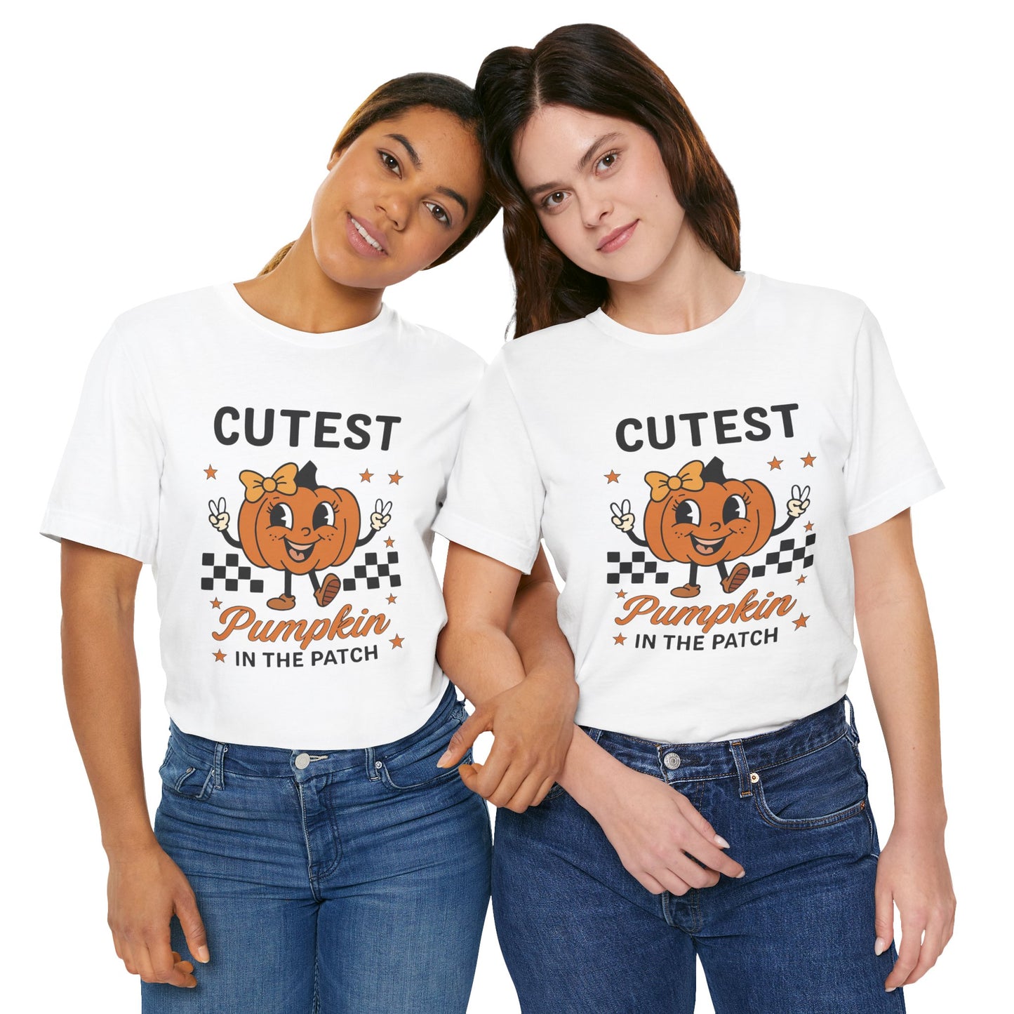 Cute Pumpkin Short Sleeve Tee, Fall T-Shirt, Halloween Shirt, Pumpkin Patch Top, Unisex Graphic Tee