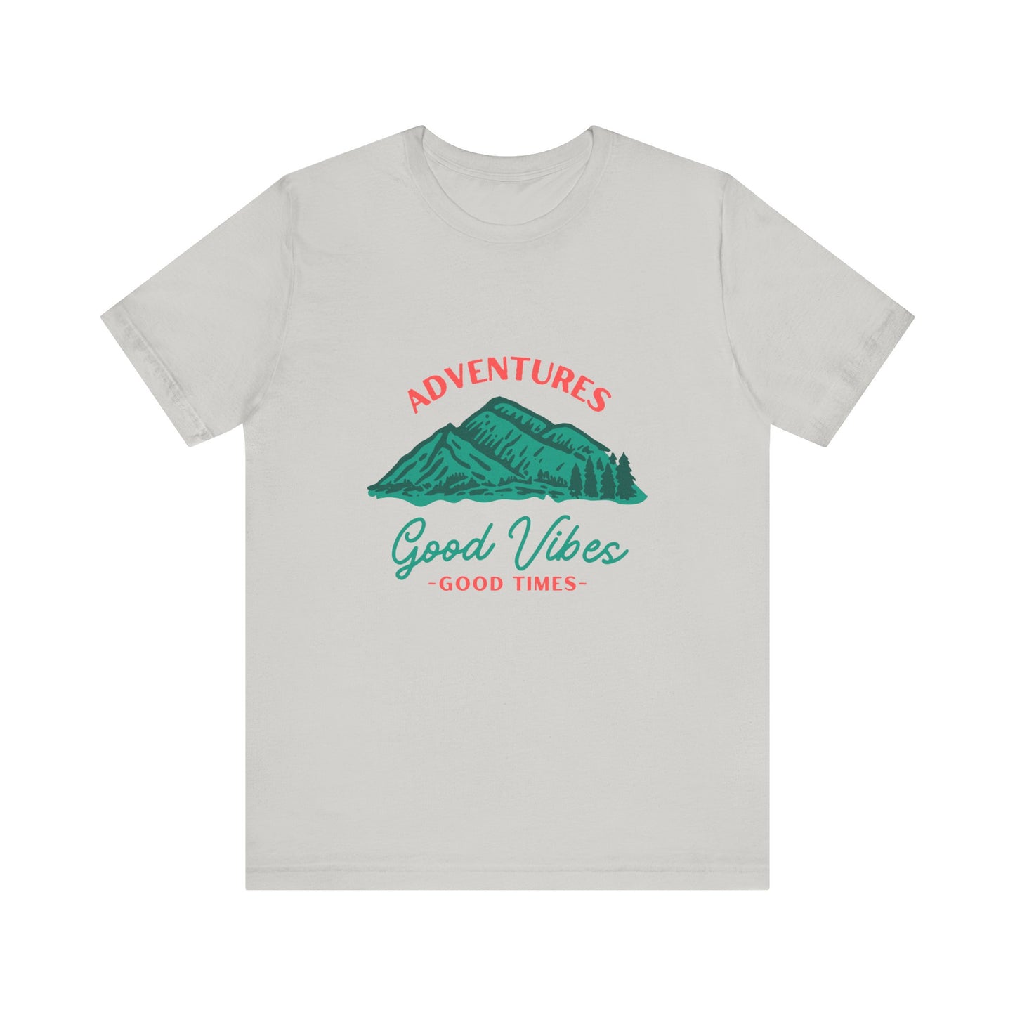 Adventure Vibes Tee - Unisex Jersey Short Sleeve Shirt, Perfect for Outdoor Enthusiasts, Travel Lovers, Camping, Gift for Him, Gift for Her