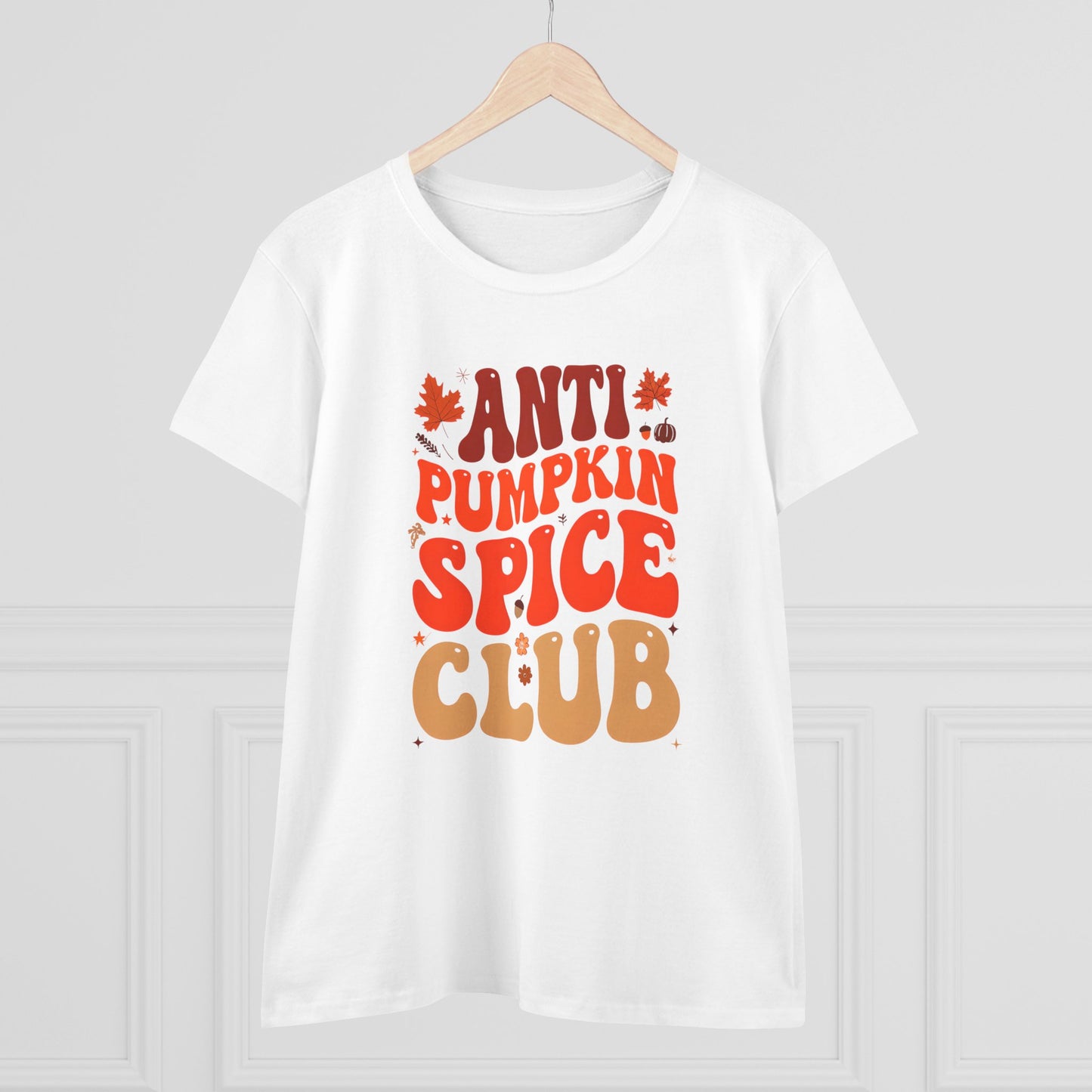 Anti Pumpkin Spice Club Women's Tee | Funny Fall Shirt, Autumn Apparel, Seasonal Humor, Gift for Fall Lovers, Cozy Vibes