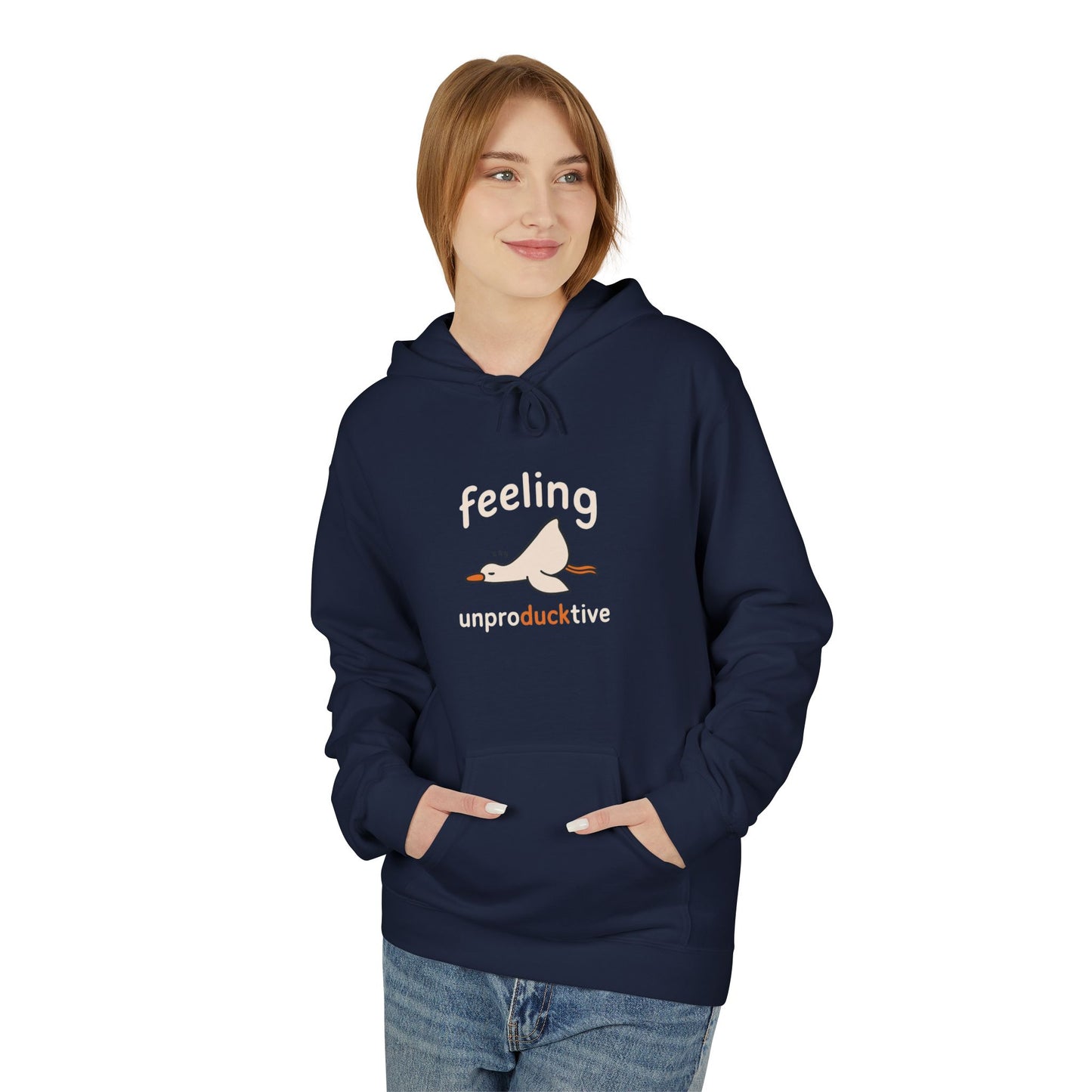 Cozy Unisex Hoodie - Feeling Unproductive, Comfortable Sweatshirt, Relaxing Outfit, Gift for Lazy Days, Casual Wear