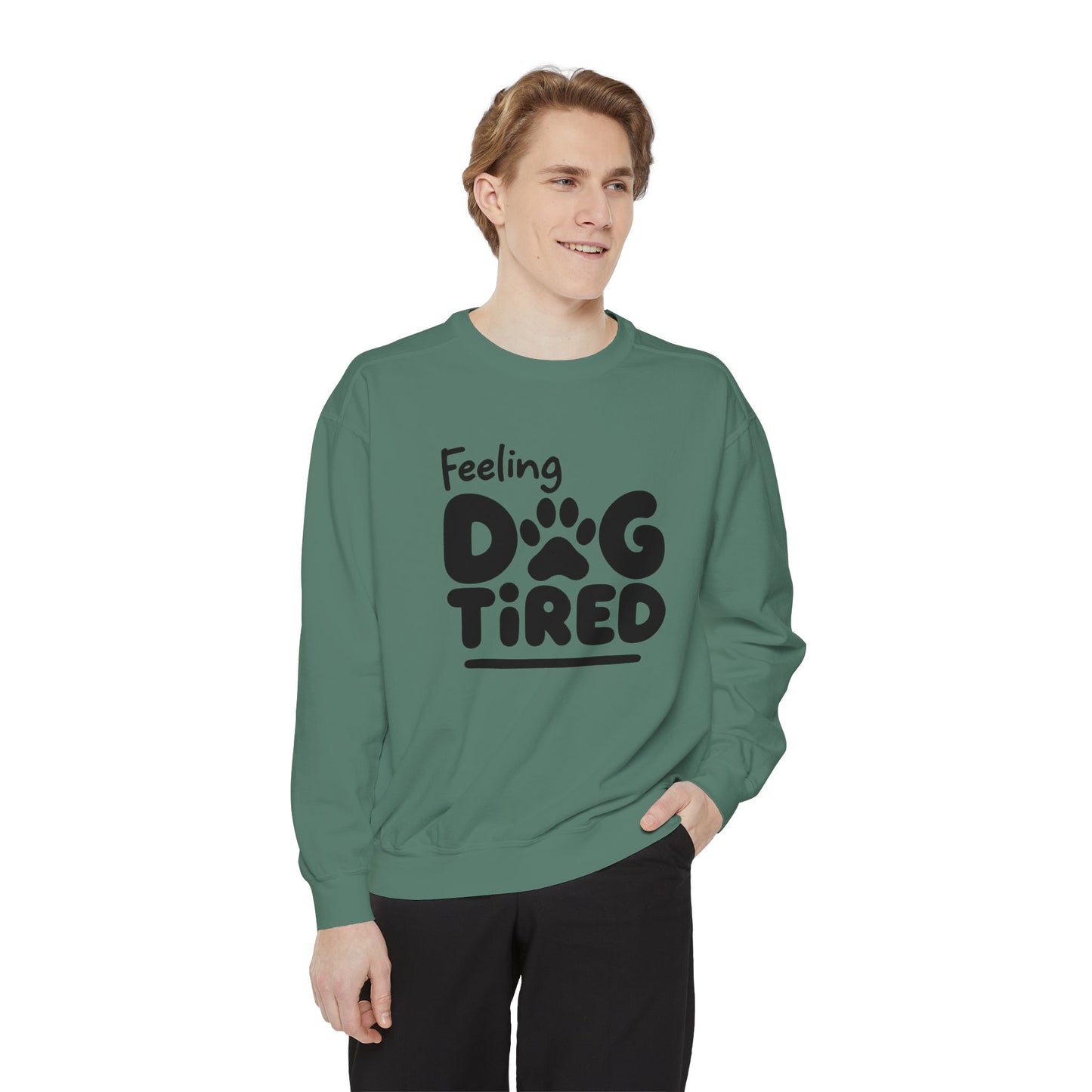 Dog Tired Sweatshirt - Cozy Unisex Garment-Dyed Pullover, Perfect for Dog Lovers, Pet Owners, Gifts for Dog Moms, Funny Pet [...]