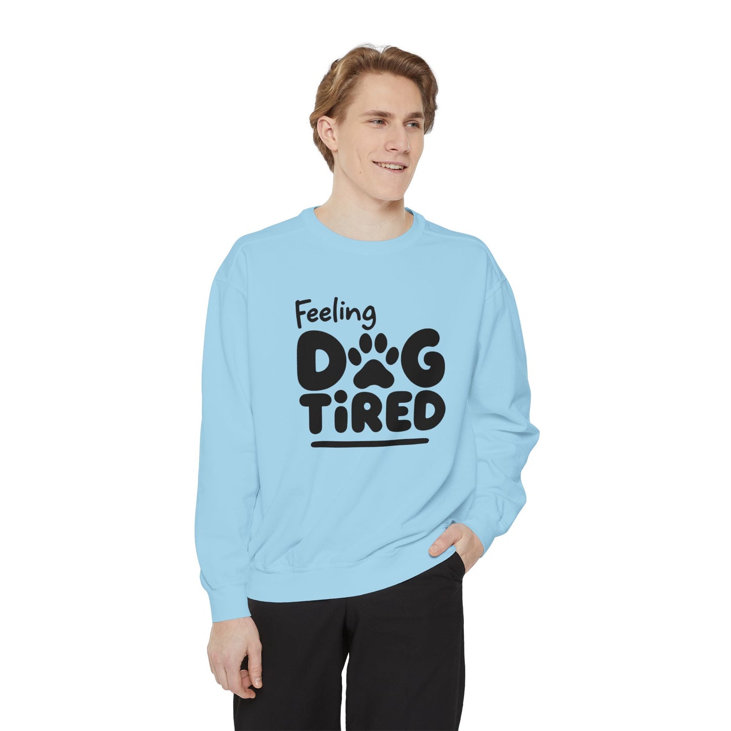 Dog Tired Sweatshirt - Cozy Unisex Garment-Dyed Pullover, Perfect for Dog Lovers, Pet Owners, Gifts for Dog Moms, Funny Pet [...]