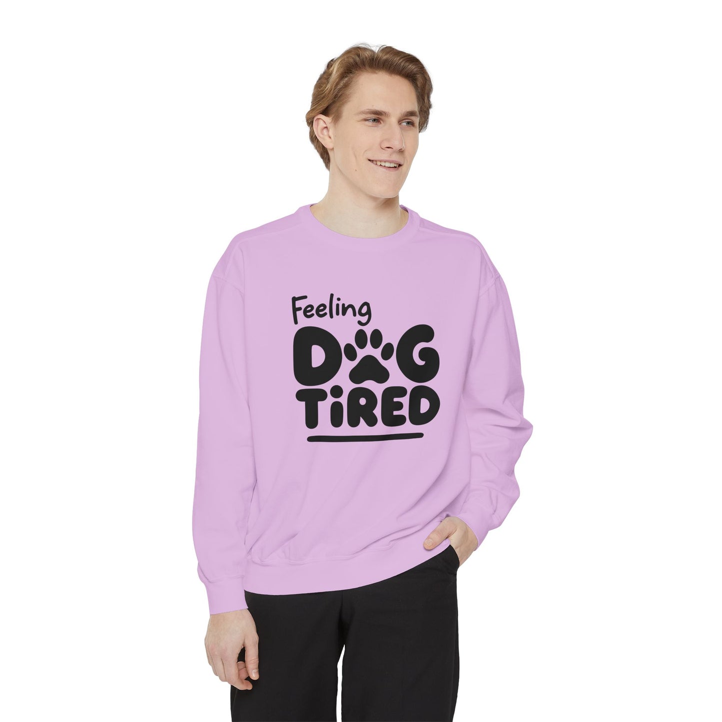 Dog Tired Sweatshirt - Cozy Unisex Garment-Dyed Pullover, Perfect for Dog Lovers, Pet Owners, Gifts for Dog Moms, Funny Pet [...]