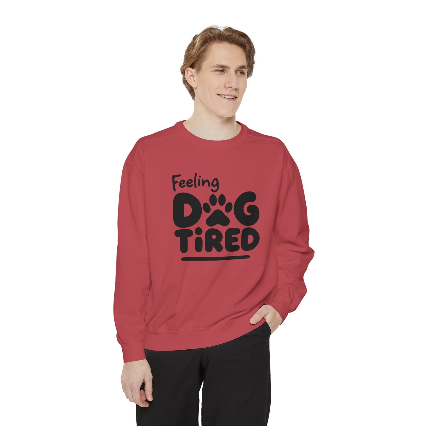 Dog Tired Sweatshirt - Cozy Unisex Garment-Dyed Pullover, Perfect for Dog Lovers, Pet Owners, Gifts for Dog Moms, Funny Pet [...]