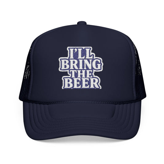 Bring the Beer Foam Trucker Hat, Fun Party Hat, Dad Hat, Gift for Beer Lovers, Summer BBQ, Outdoor Events, Casual Style