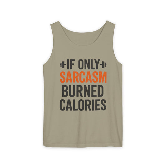 Sarcasm Gym Tank Top, Unisex Fitness Apparel, Humorous Workout Shirt, Gift for Gym Lovers, Funny Exercise Tank