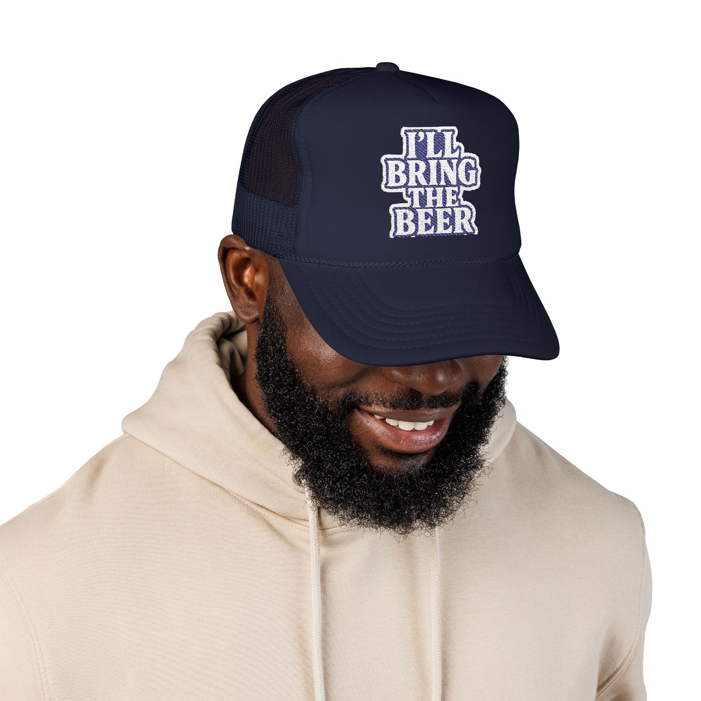 Bring the Beer Foam Trucker Hat, Fun Party Hat, Dad Hat, Gift for Beer Lovers, Summer BBQ, Outdoor Events, Casual Style