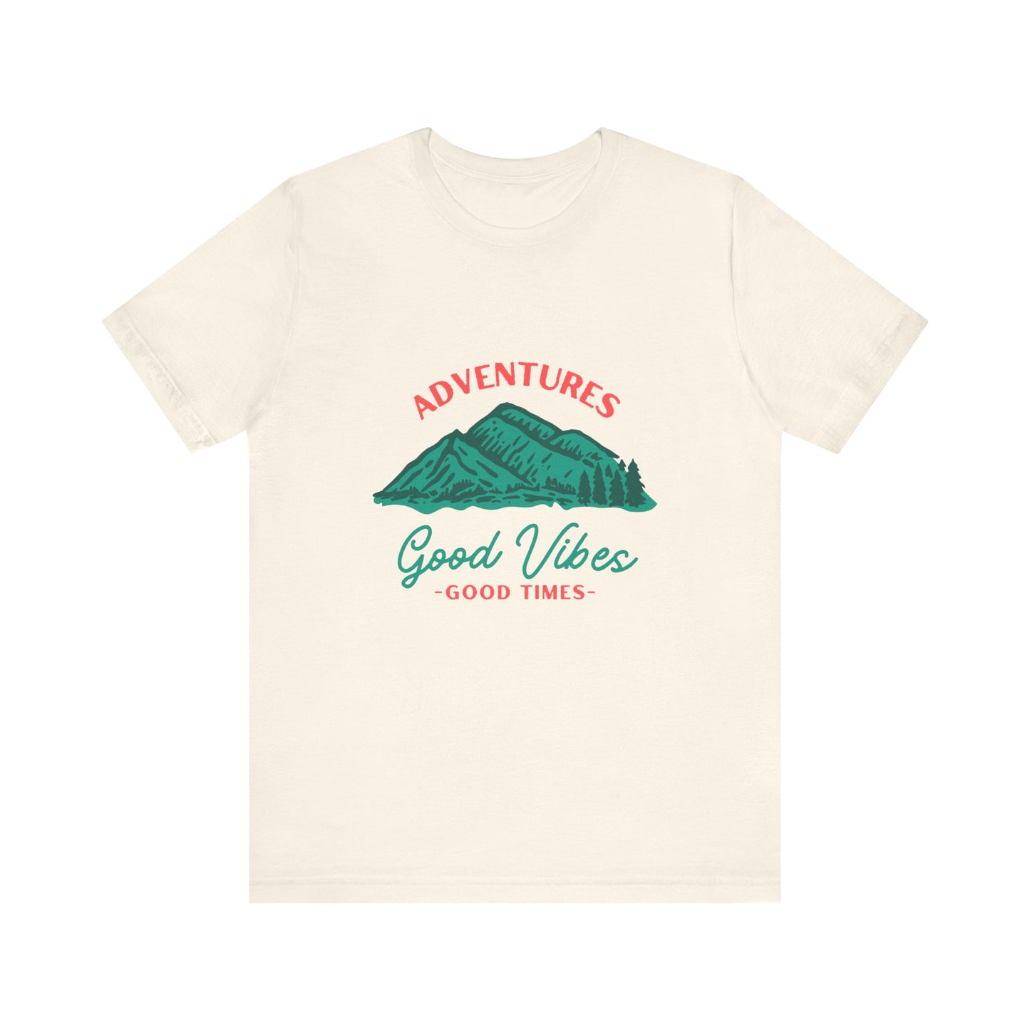 Adventure Vibes Tee - Unisex Jersey Short Sleeve Shirt, Perfect for Outdoor Enthusiasts, Travel Lovers, Camping, Gift for Him, Gift for Her