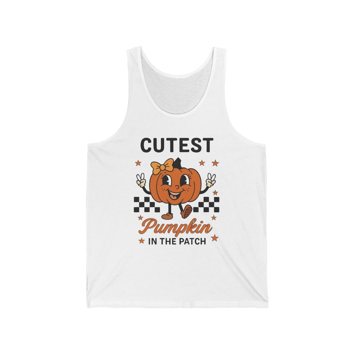Cutest Pumpkin in the Patch Tank Top, Halloween Tank, Fall Apparel, Pumpkin Spice Lovers Gift, Unisex Jersey Tank, Comfortable Fall Wear