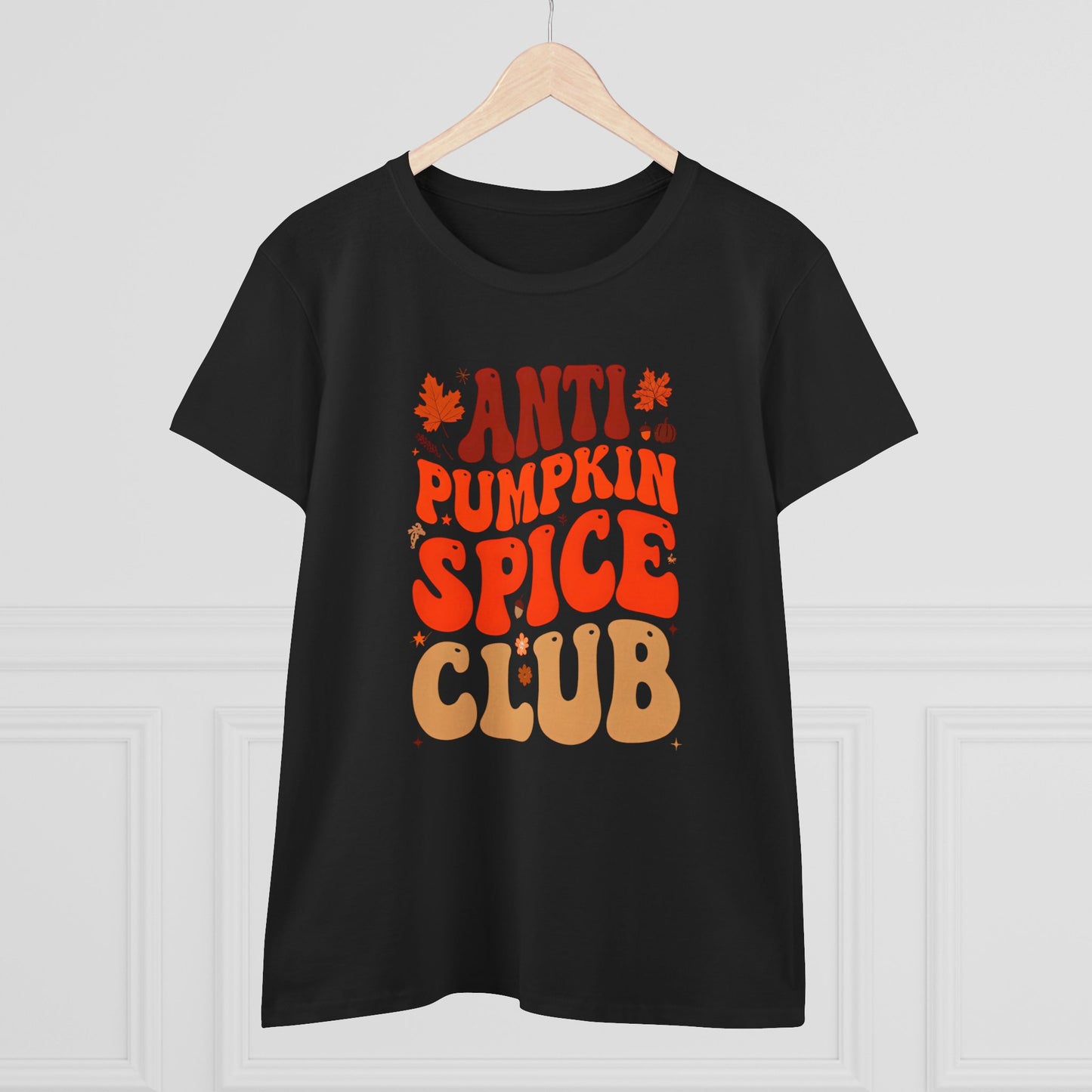 Anti Pumpkin Spice Club Women's Tee | Funny Fall Shirt, Autumn Apparel, Seasonal Humor, Gift for Fall Lovers, Cozy Vibes