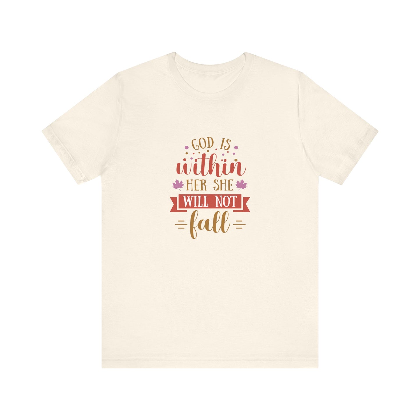Faith-Inspired Short Sleeve Tee, Motivational T-Shirt, Inspirational Gift, Everyday Wear, Religious Apparel