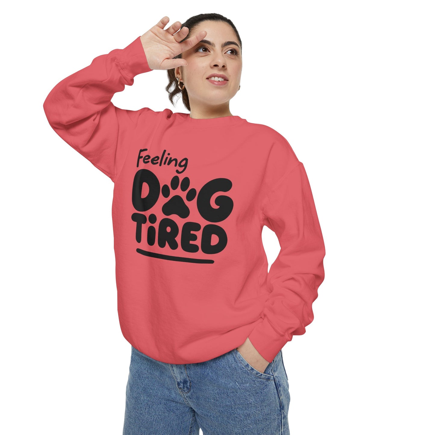 Dog Tired Sweatshirt - Cozy Unisex Garment-Dyed Pullover, Perfect for Dog Lovers, Pet Owners, Gifts for Dog Moms, Funny Pet [...]