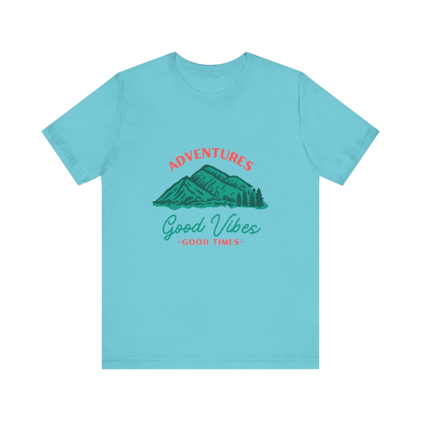 Adventure Vibes Tee - Unisex Jersey Short Sleeve Shirt, Perfect for Outdoor Enthusiasts, Travel Lovers, Camping, Gift for Him, Gift for Her