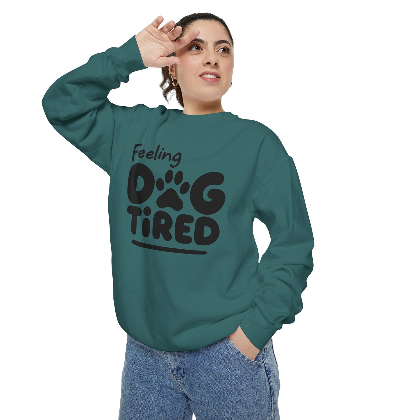 Dog Tired Sweatshirt - Cozy Unisex Garment-Dyed Pullover, Perfect for Dog Lovers, Pet Owners, Gifts for Dog Moms, Funny Pet [...]